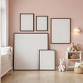 Nursery Wall Art Mockup — Plain Square Frame Square 1:1 — Perspective View — #04321 | MockupBulk