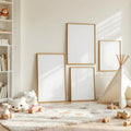 Nursery Frame Display Mockup — Plain Square Frame Square 1:1 — Perspective View — #04326 | MockupBulk