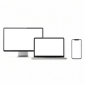 Isolated All Devices Lineup Multi-Device Mockup | Device Screen PNG | bulkmockup Template | For Portfolio & Showcase | MockupBulk
