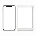 Multi-Device Mockup | Isolated Phone Tablet Side By Side | High-Res PNG with Transparent Screen | Commercial Use | bulkmockup | MockupBulk