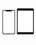 Multi-Device, Isolated Phone Tablet Side By Side | PNG Screen Template | bulkmockup Instant Download | Commercial Licence | MockupBulk