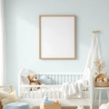 Nursery Lifestyle Frame Mockup — Plain Square Frame Square 1:1 — Perspective View — #05029 | MockupBulk