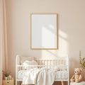 Nursery Styled Room Mockup — Plain Square Frame Portrait 2:3 — Perspective View — #05034 | MockupBulk