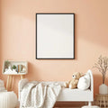 Nursery Professional Frame Mockup — Plain Square Frame Portrait 2:3 — Perspective View — #05045 | MockupBulk