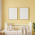 Nursery Styled Room Mockup — Plain Square Frame Portrait 2:3 — Perspective View — #05011 | MockupBulk