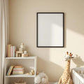 Nursery Wall Art Mockup — Plain Square Frame Portrait 4:5 — Perspective View — #05216 | MockupBulk