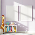Nursery Interior Frame Mockup — Plain Square Frame A-Series (A4 / A3) — Perspective View — #05241 | MockupBulk