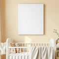 Nursery Premium Interior Mockup — Plain Square Frame Portrait 2:3 — Perspective View — #05418 | MockupBulk