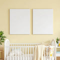 Nursery Styled Room Mockup — Plain Square Frame Portrait 2:3 — Perspective View — #05453 | MockupBulk