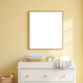 Nursery Lifestyle Frame Mockup — Plain Square Frame Portrait 2:3 — Perspective View — #05180 | MockupBulk