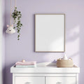 Nursery Room Scene Mockup — Plain Square Frame Square 1:1 — Perspective View — #05181 | MockupBulk