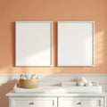 Nursery Styled Room Mockup — Plain Square Frame Portrait 2:3 — Perspective View — #05195 | MockupBulk
