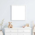 Nursery Styled Room Mockup — Plain Square Frame Square 1:1 — Perspective View — #05315 | MockupBulk