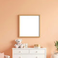 Nursery Premium Interior Mockup — Plain Square Frame Landscape 3:4 — Perspective View — #05318 | MockupBulk