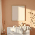 Nursery Premium Interior Mockup — Plain Square Frame Portrait 2:3 — Perspective View — #05329 | MockupBulk