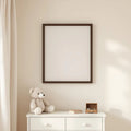 Nursery Wall Art Mockup — Plain Square Frame Landscape 11x14 — Perspective View — #05333 | MockupBulk