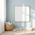 Nursery Premium Interior Mockup — Plain Square Frame Portrait 2:3 — Perspective View — #05276 | MockupBulk
