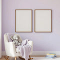 Nursery Premium Interior Mockup — Plain Square Frame Portrait 2:3 — Perspective View — #05103 | MockupBulk