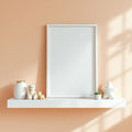 Nursery Editorial Room Mockup — Plain Square Frame Portrait 2:3 — Perspective View — #05123 | MockupBulk