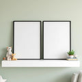 Nursery Frame Display Mockup — Plain Square Frame Portrait 2:3 — Perspective View — #05144 | MockupBulk