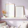 Nursery Lifestyle Frame Mockup — Plain Square Frame Portrait 2:3 — Perspective View — #05155 | MockupBulk