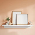 Nursery Lifestyle Frame Mockup — Plain Square Frame A-Series (A4 / A3) — Perspective View — #05160 | MockupBulk