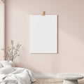 Minimalist White A3 Clipped Poster Mockup | Blank Template #00387 | A3 Mockup Template | High-Res JPG Download | bulkmockup | MockupBulk