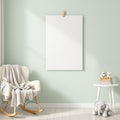 Blank Template #00359 Nursery A3 Clipped Poster Mockup | A3 Print Mockup | Instant Download | bulkmockup | Commercial Licence | MockupBulk
