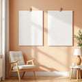 Nursery Premium Interior Mockup — Plain Square Frame Portrait 4:5 — Perspective View — #03208 | MockupBulk