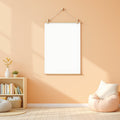 Blank Template #00365 Kids Room A3 Poster Hanger Mockup | A3 Frame JPG | bulkmockup Mockup Template | Commercial Use Included | MockupBulk