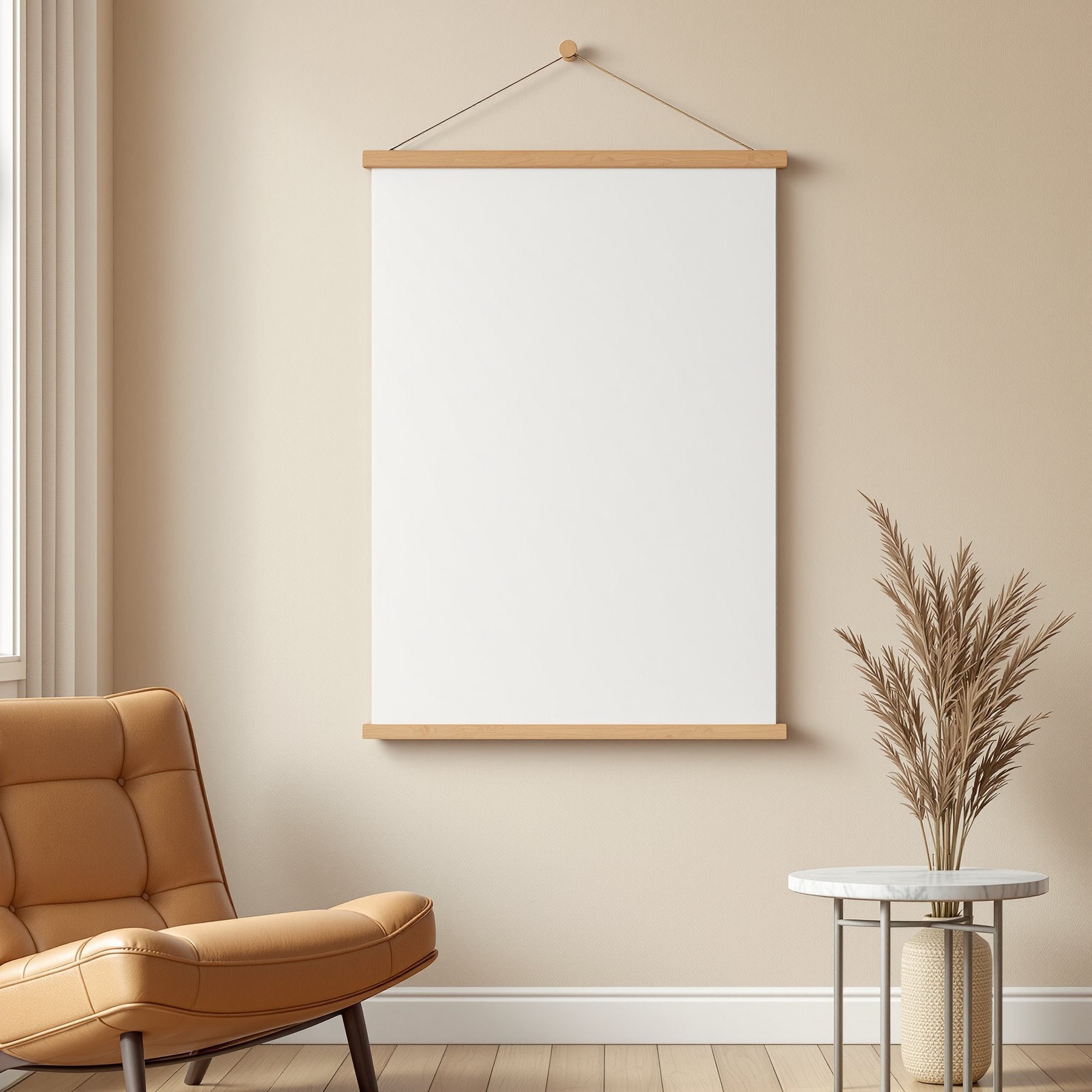 Scandinavian A3 Poster Hanger Mockup, Blank Template #00369 | A3 Print Mockup | Instant Download | bulkmockup | Commercial Licence | MockupBulk