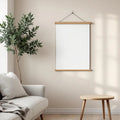 Scandinavian Styled Room Mockup — Plain Square Frame Portrait 2:3 — Perspective View — #03256 | MockupBulk