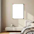 White Bedroom Professional Frame Mockup — Plain Square Frame Portrait 2:3 — Perspective View — #03290 | MockupBulk
