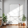 Home Office Interior Frame Mockup — Plain Square Frame Landscape 11x14 — Perspective View — #03270 | MockupBulk