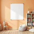 Kids Room Editorial Room Mockup — Plain Square Frame Portrait 2:3 — Perspective View — #03230 | MockupBulk
