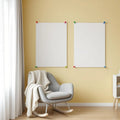 Nursery High-Res Frame Mockup — Plain Square Frame Portrait 2:3 — Perspective View — #03212 | MockupBulk