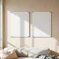 Scandinavian Premium Interior Mockup — Plain Square Frame Landscape 3:4 — Perspective View — #03253 | MockupBulk