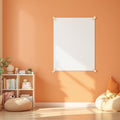 Kids Room A3 Taped Poster Mockup, Blank Template #00362 | bulkmockup A3 Frame Template | JPG Download | Commercial Use | MockupBulk