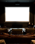Projector, No P Home Theater Dark Room | High-Res PNG Mockup | bulkmockup | Commercial Licence | MockupBulk