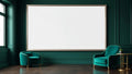 Art Deco Wall Art Mockup — Silver Frame Square 1:1 — Perspective View — #04493 | MockupBulk