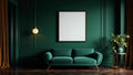 Art Deco Lifestyle Frame Mockup — Raw Pine Frame Portrait 4:5 — Perspective View — #04499 | MockupBulk