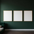 Dark Bedroom Lifestyle Frame Mockup — Plain Square Frame Portrait 4:5 — Perspective View — #02043 | MockupBulk