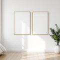 White Bedroom Premium Interior Mockup — Plain Square Frame Square 1:1 — Perspective View — #03613 | MockupBulk