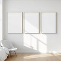 White Bedroom Frame Display Mockup — Plain Square Frame Portrait 4:5 — Perspective View — #03718 | MockupBulk