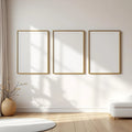 White Bedroom High-Res Frame Mockup — Plain Square Frame Square 1:1 — Perspective View — #03796 | MockupBulk