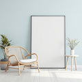 Blank Template #00413 Coastal A3 Room Scene Mockup | A3 Print Mockup | Instant Download | bulkmockup | Commercial Licence | MockupBulk