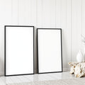Coastal A3 Room Scene Mockup | Blank Template #00415 | A3 Interior Mockup | Instant JPG | Commercial Use | bulkmockup | MockupBulk