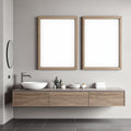 Spa Bathroom A3 Barn Wood Frame Mockup, Blank Template #00233 | bulkmockup A3 Template | JPG Instant Download | For Etsy POD | MockupBulk