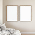 White Bedroom A3 Barn Wood Frame Mockup — Blank Template #00200 — A3 Frame JPG | bulkmockup Mockup Template | Commercial Use Included | MockupBulk