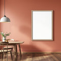 Dining Room A3 Barn Wood Frame Mockup, Blank Template #00226 | High-Res A3 Mockup | bulkmockup Download | Commercial Use | MockupBulk